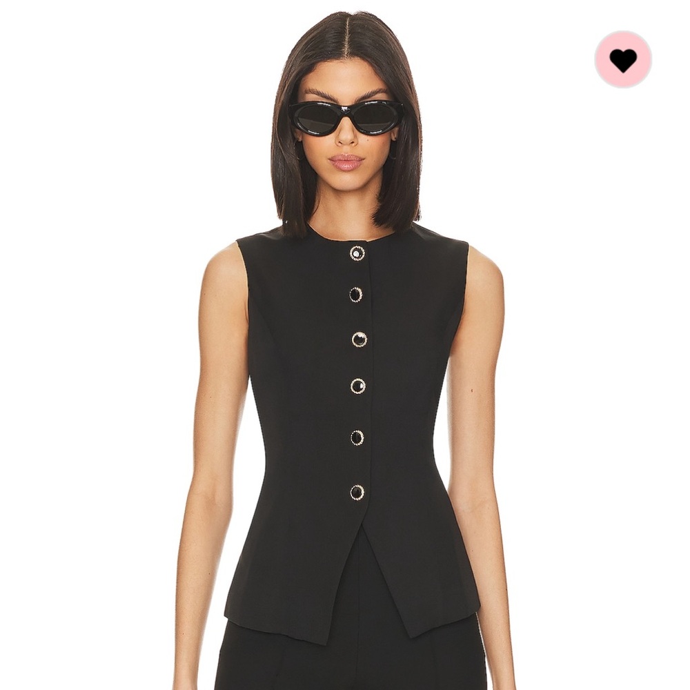 REVOLVE Black Tailored Vest
